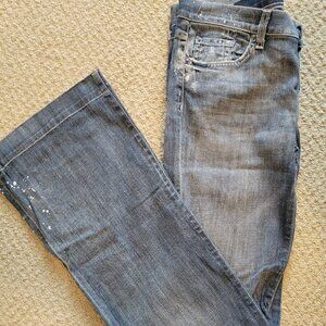 Vintage 7 for All Mankind Dojo Flare Jean Size 30/ Made in the USA